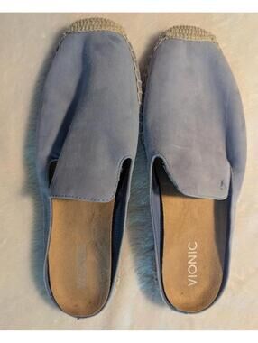 Vionic Blue Slip-On Espadrille Mules